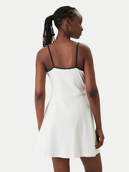 TOMMY JEANS TJW RIB F&F STRAPPY BADGE DRESS