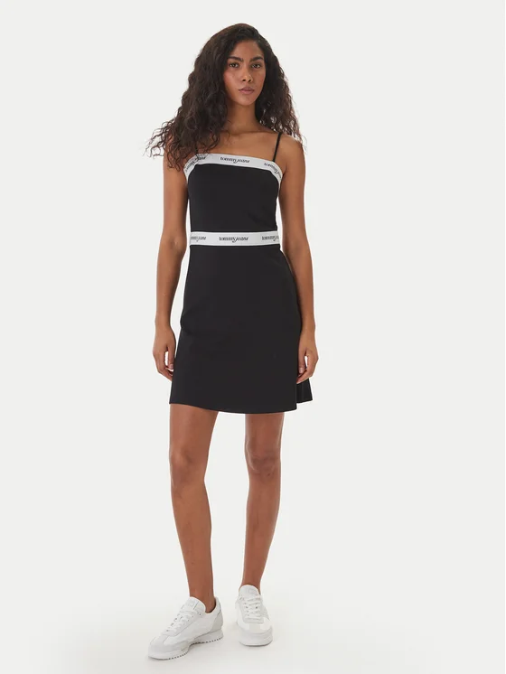 TOMMY JEANS TAPE F&F STARPPY MINI DRESS