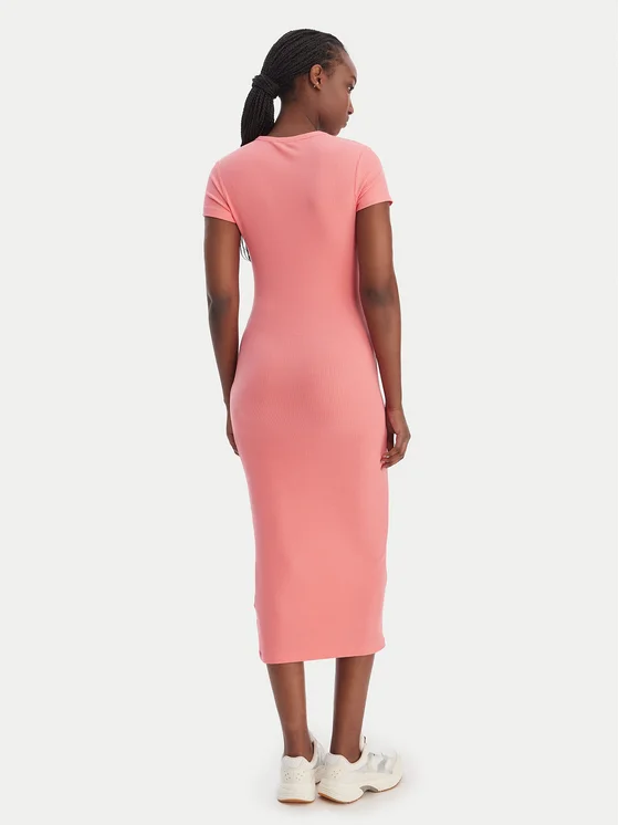 TOMMY JEANS SCRIPT LABEL MIDI DRESS
