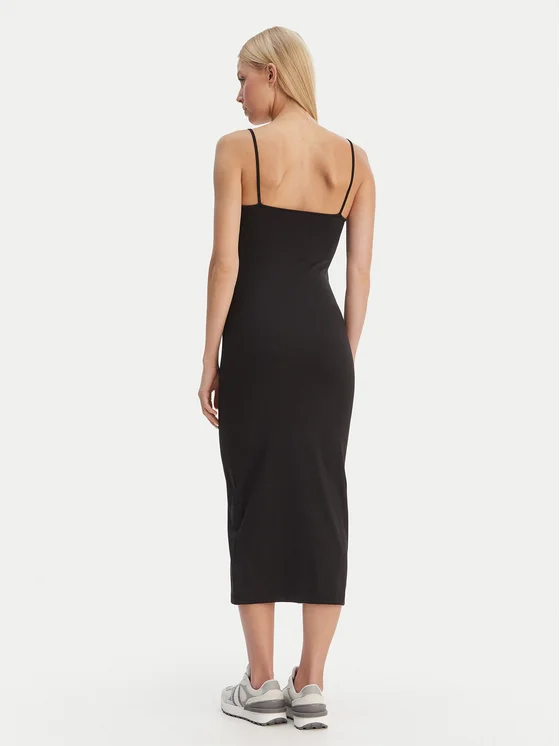 TOMMY JEANS  SILVER SCRIPT MIDI DRESS
